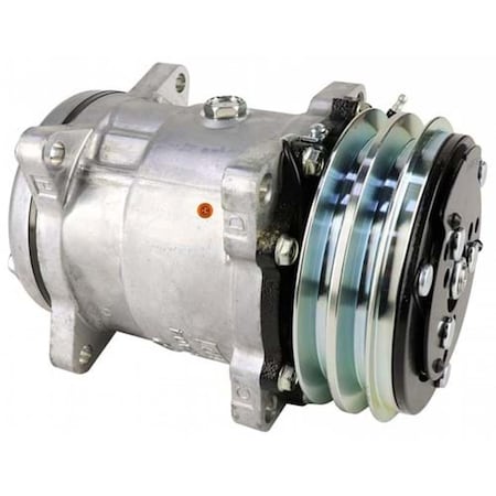 Aftermarket 8810018 Sanden SD5H14 Compressor, w 2 Groove Clutch  Fits Hagie 8810018-HYC